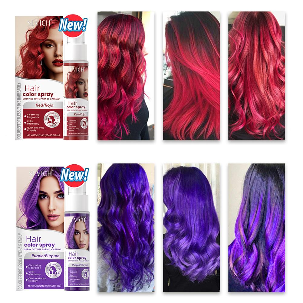 Purple Toning Shampoo - 8 Colors Temporary Hair Color &
