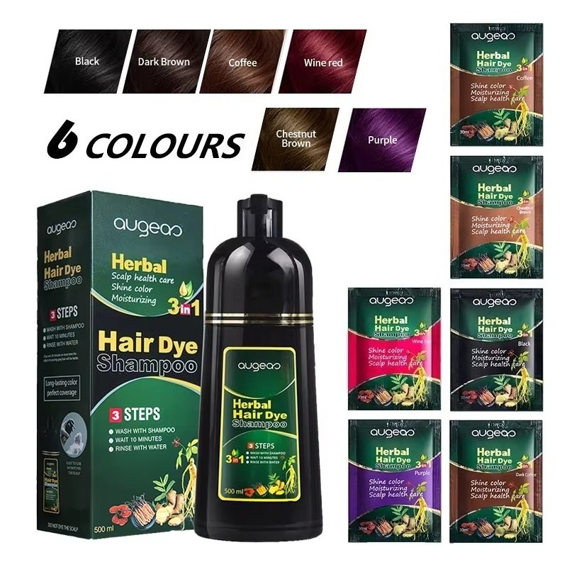 Purple Toning Shampoo - Herbal Natural Plant Hair Dye Shampoo
