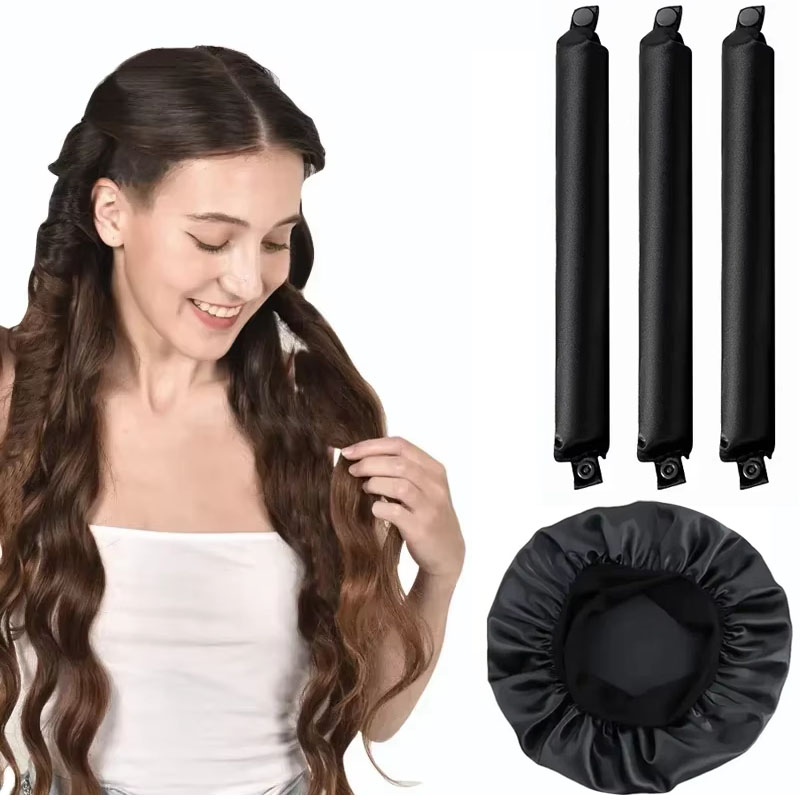 Hair Roller Set Flexi - 4/5pcs Heatless Curling Rod Set with