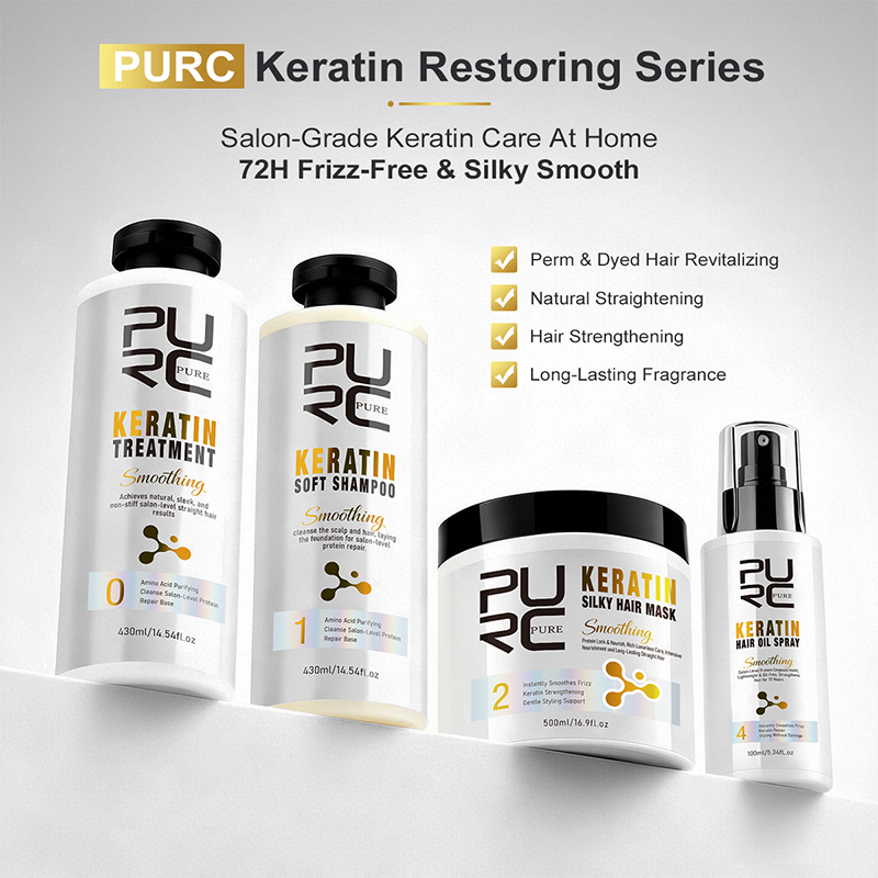 Hair Care Keratin Treatment - PURC Keratin Treatment Hair Care Set