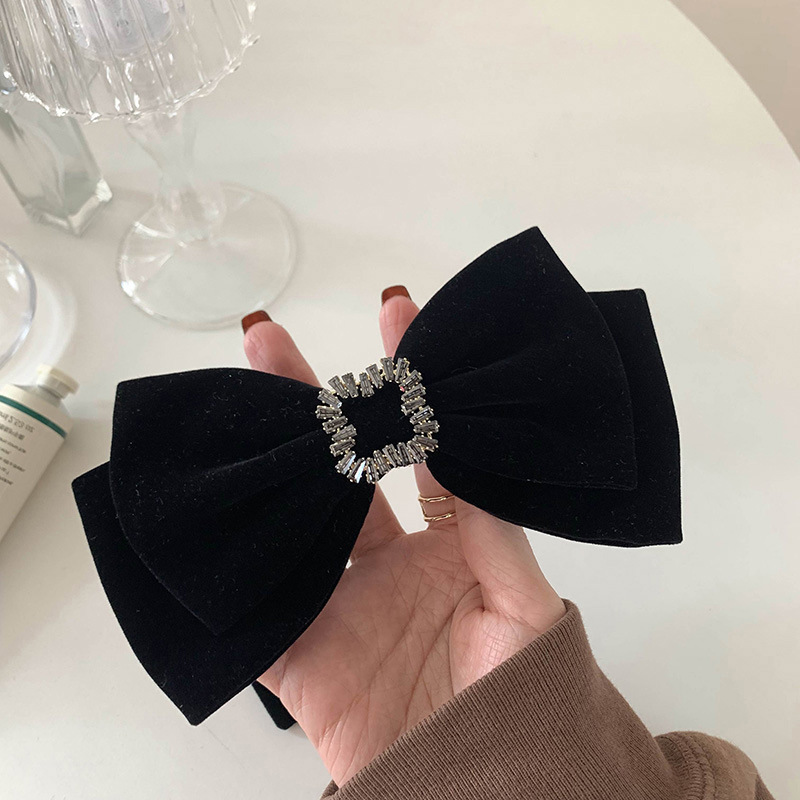 Hair Care Luxury Brands - Brand New Black Velvet Big Bow