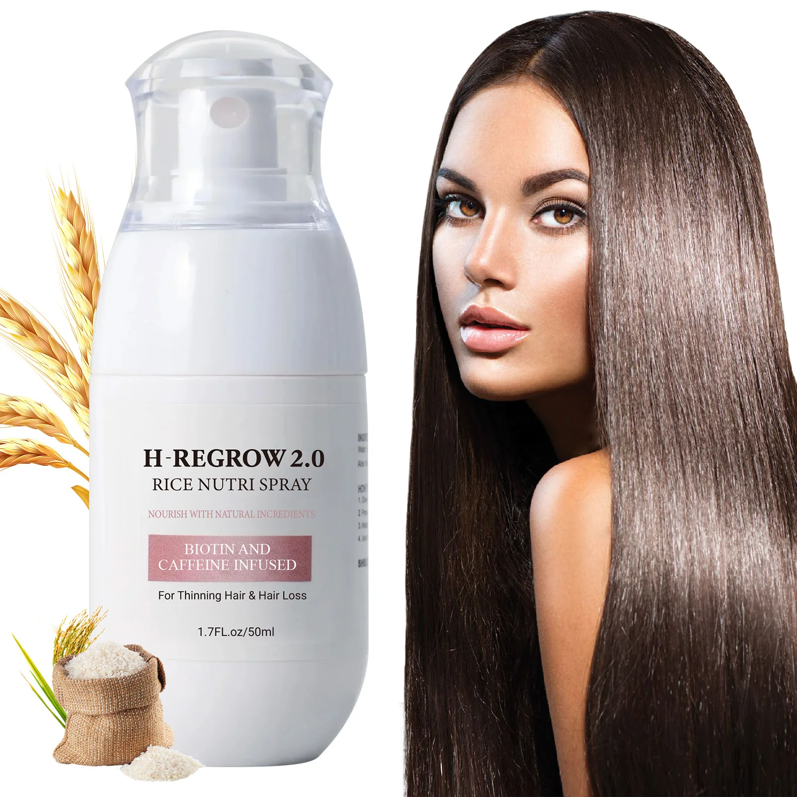 Hair Spray Rice Water Strong H - Hair Care With Rice Water recension och pris