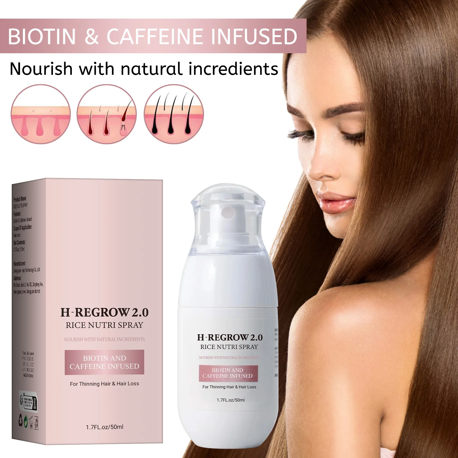 Hair Spray Rice Water Strong H - Hair Care With Rice Water recension och pris