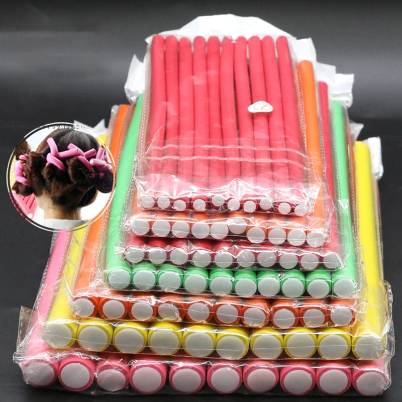 10 Pcs/Set Hair Curing Rod Mag - Hair Roller Set Flexi recension och pris