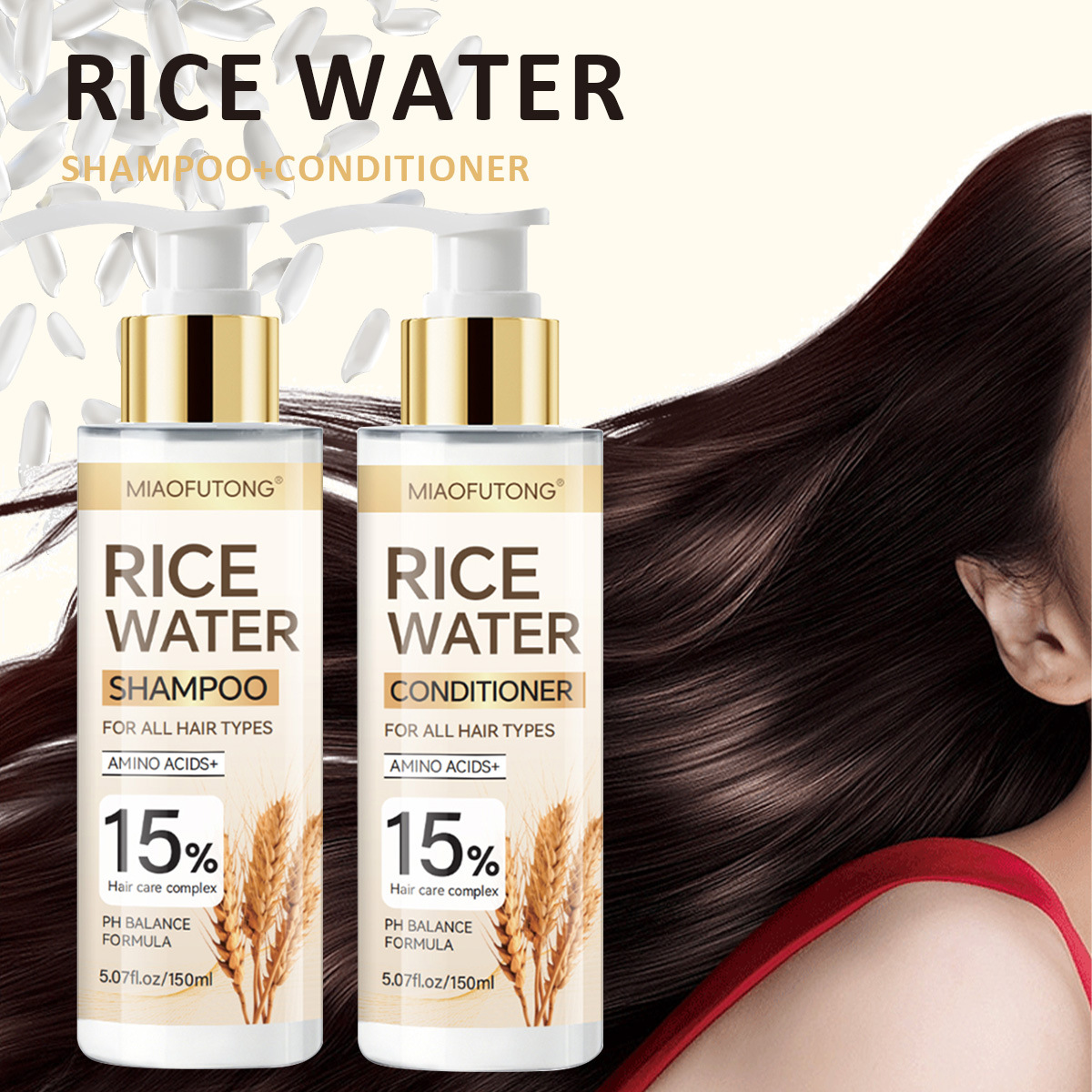 Rice Water Shampoo Conditioner - Hair Care With Rice Water recension och pris
