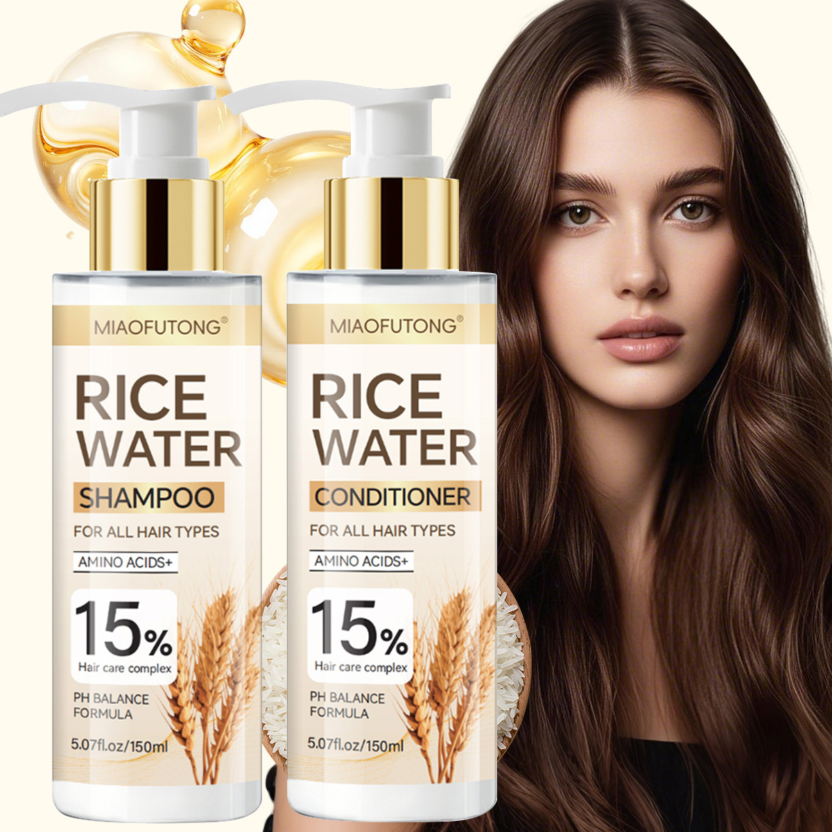 Rice Water Shampoo Conditioner - Hair Care With Rice Water recension och pris