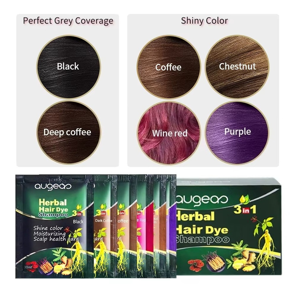 Herbal Natural Plant Hair Dye  - Purple Toning Shampoo recension och pris