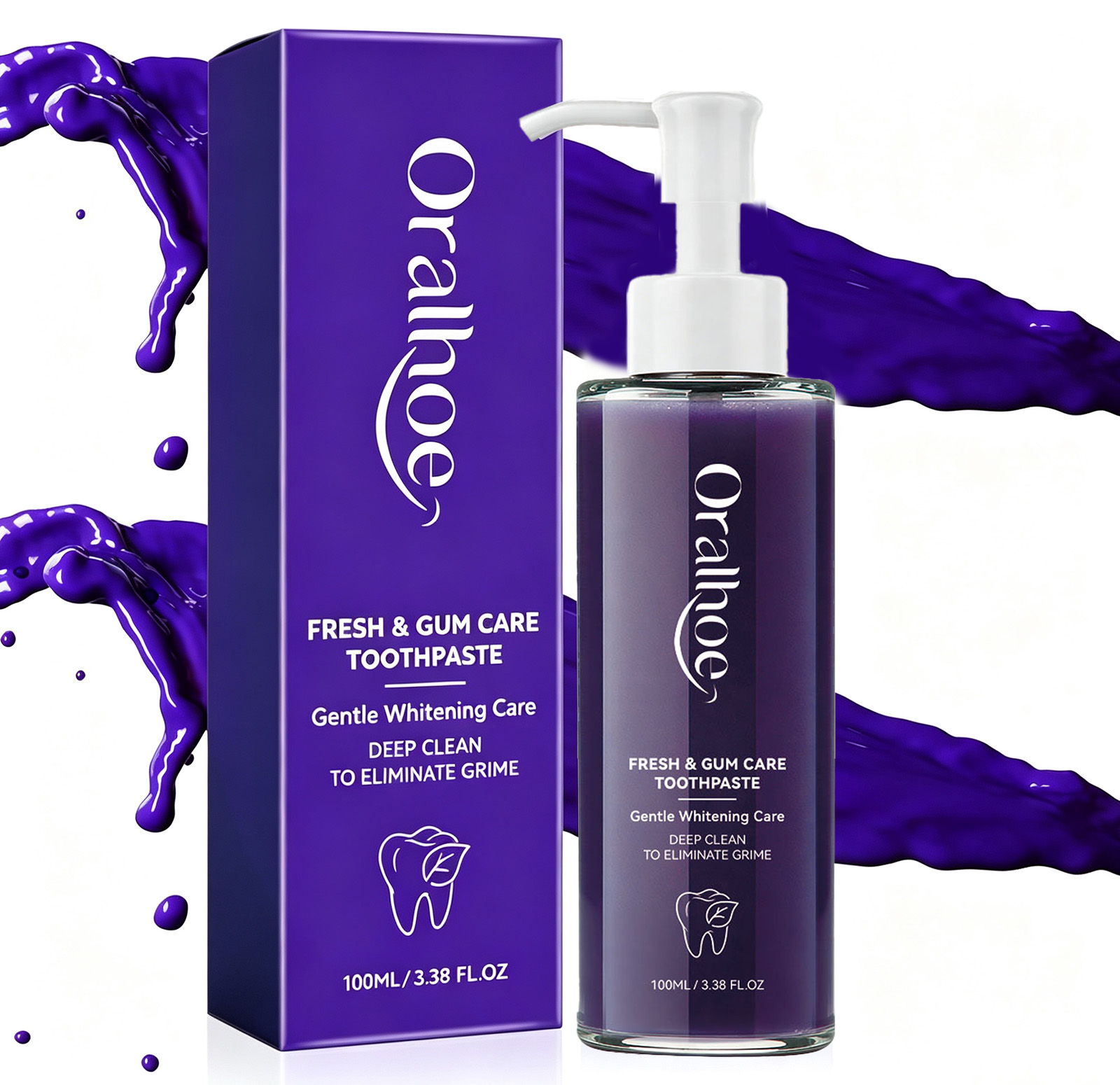 Purple Toothpaste for Teeth Wh - Purple Toning Shampoo recension och pris