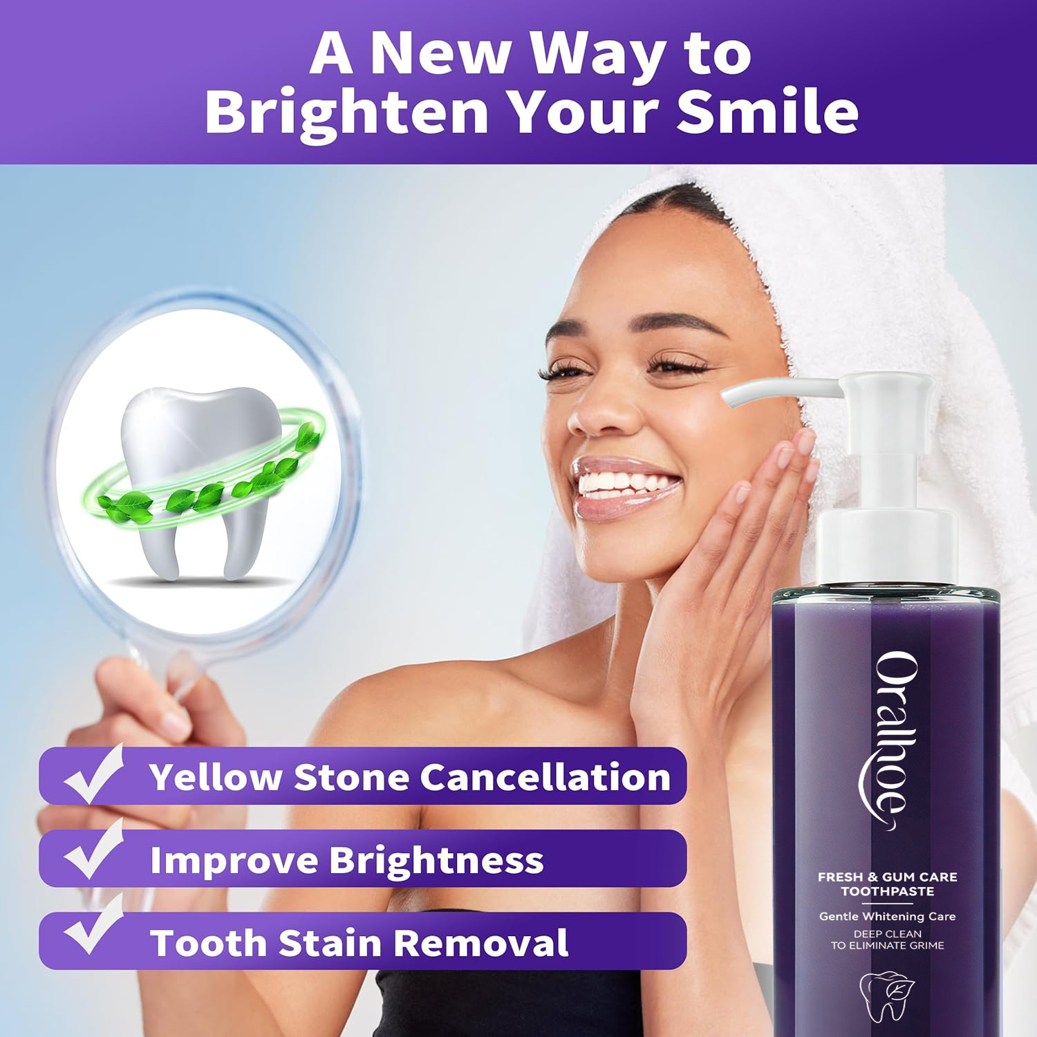 Purple Toothpaste for Teeth Wh - Purple Toning Shampoo recension och pris