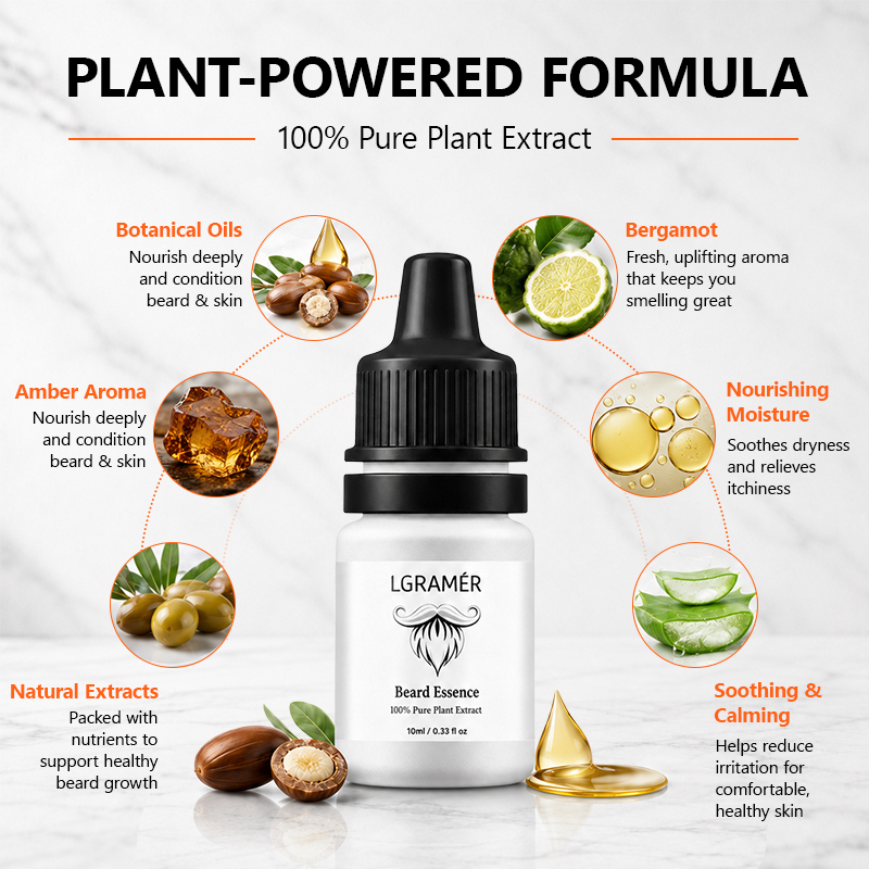 Men's Beard Growth Serum Nouri - Hair Care Hair Serum recension och pris