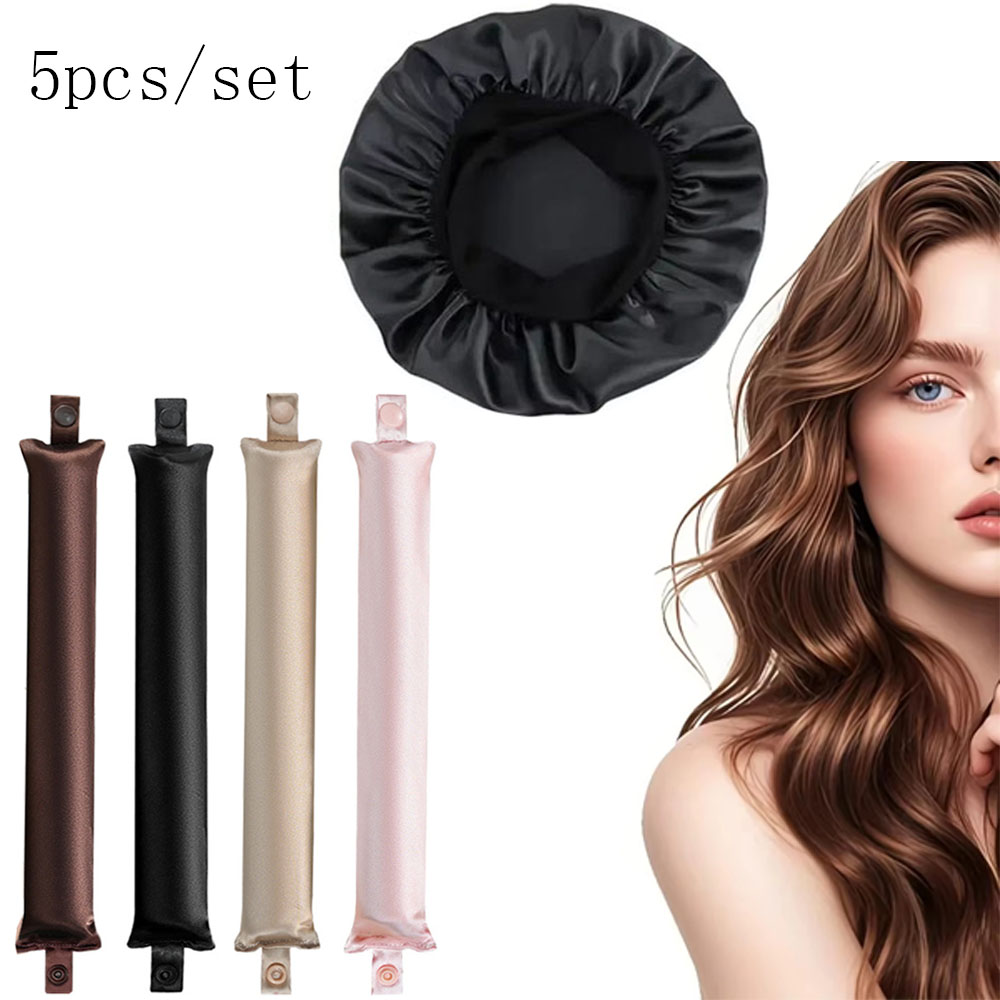 5pcs Heatless Curling Rod Set  - Hair Roller Set Flexi recension och pris