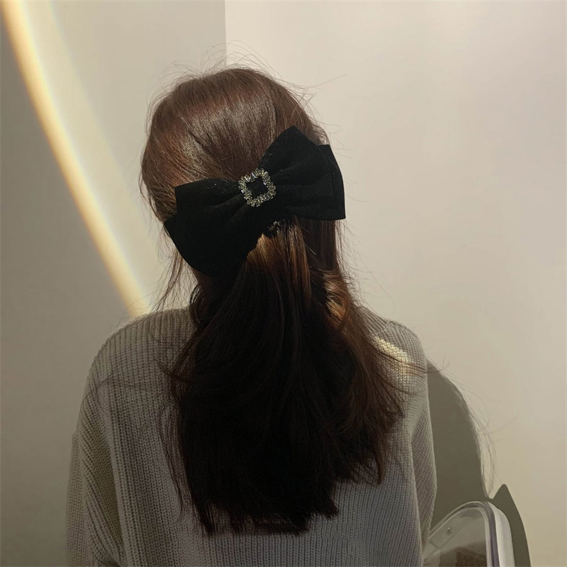 Brand New Black Velvet Big Bow - Hair Care Luxury Brands recension och pris