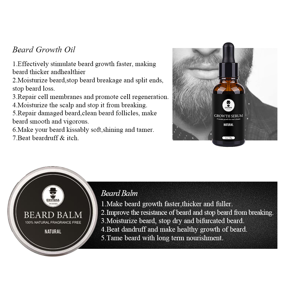 ENVISHA Beard Care Set Growth  - Hair Care Vitamin E recension och pris