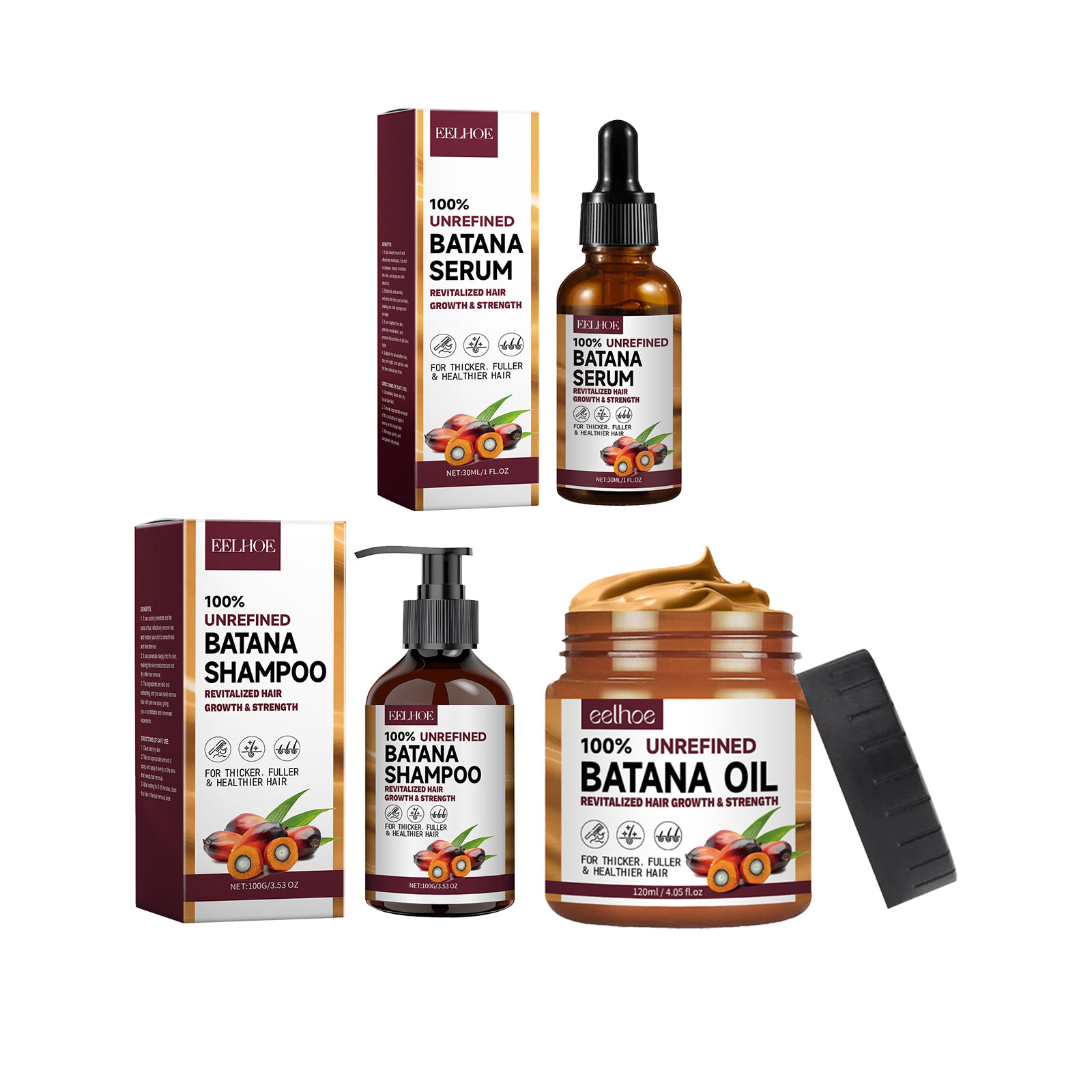 EELHOE Natural Batana Oil Deep - Hair Care Keratin Treatment recension och pris