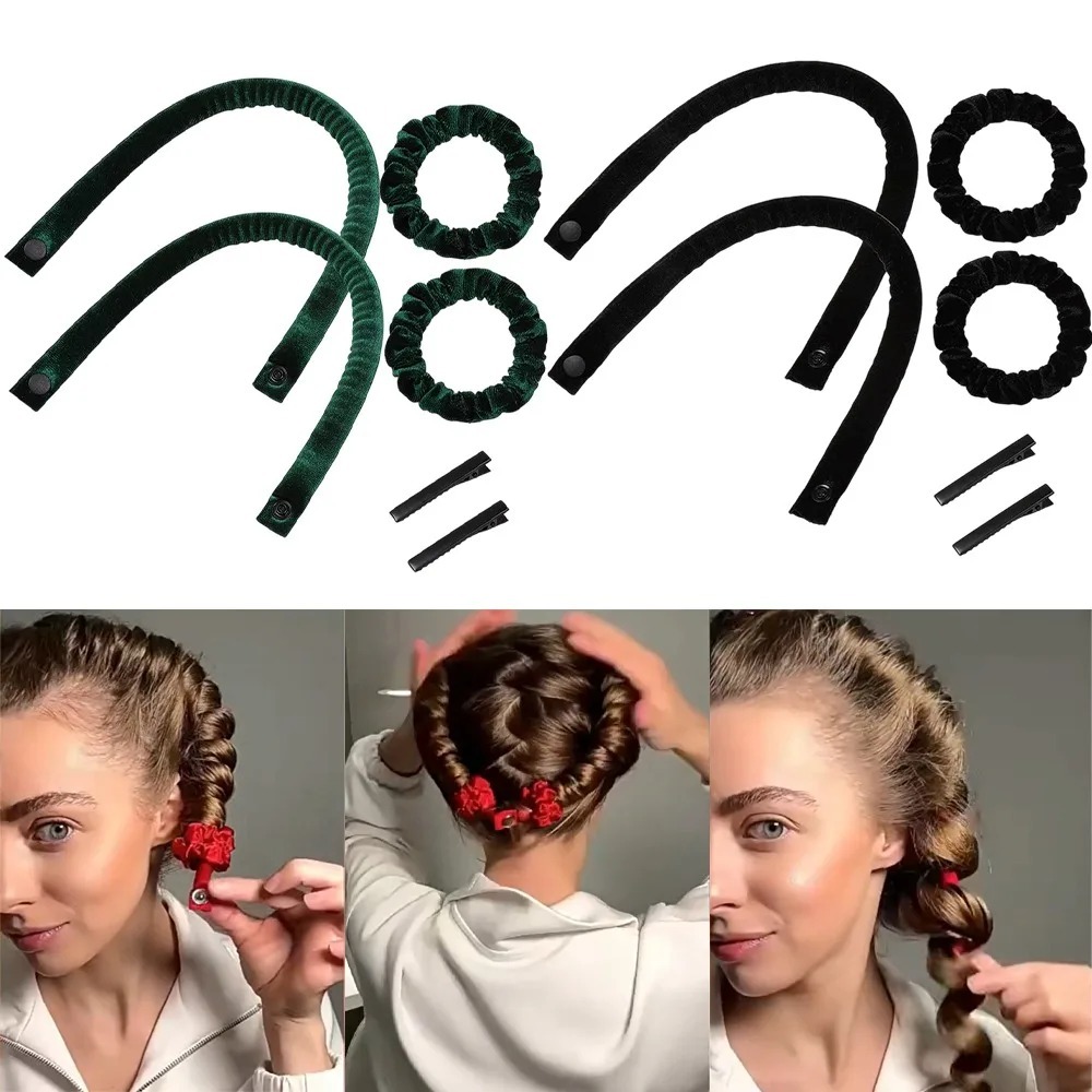 6Pcs Heatless Curling Rod Set  - Hair Roller Set Flexi recension och pris