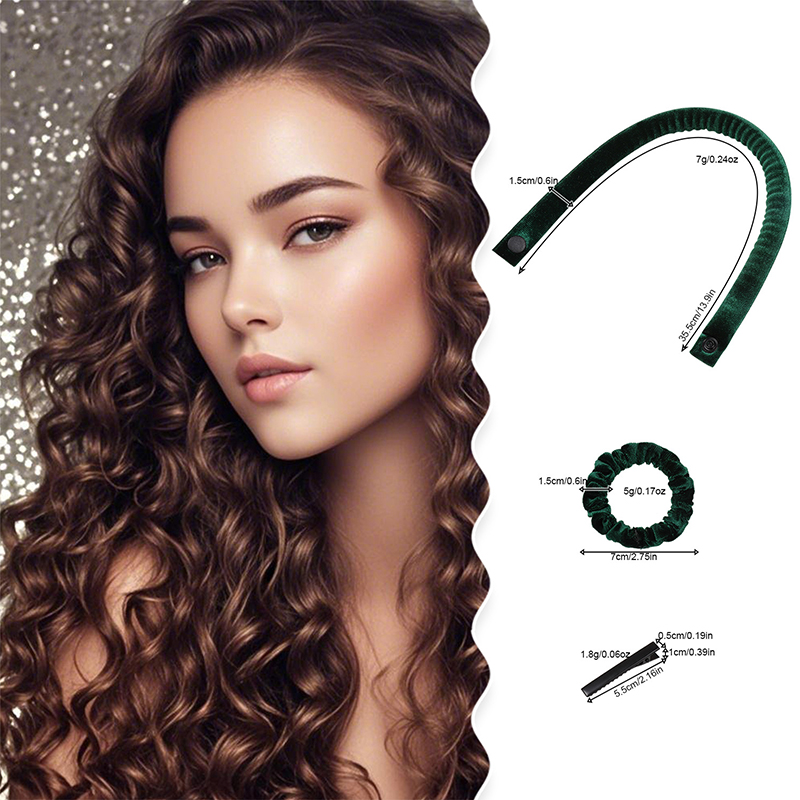 6Pcs/Set 35cm Long Soft Fabric - Hair Roller Set Flexi recension och pris