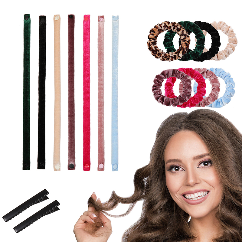 6Pcs/Set 35cm Long Soft Fabric - Hair Roller Set Flexi recension och pris