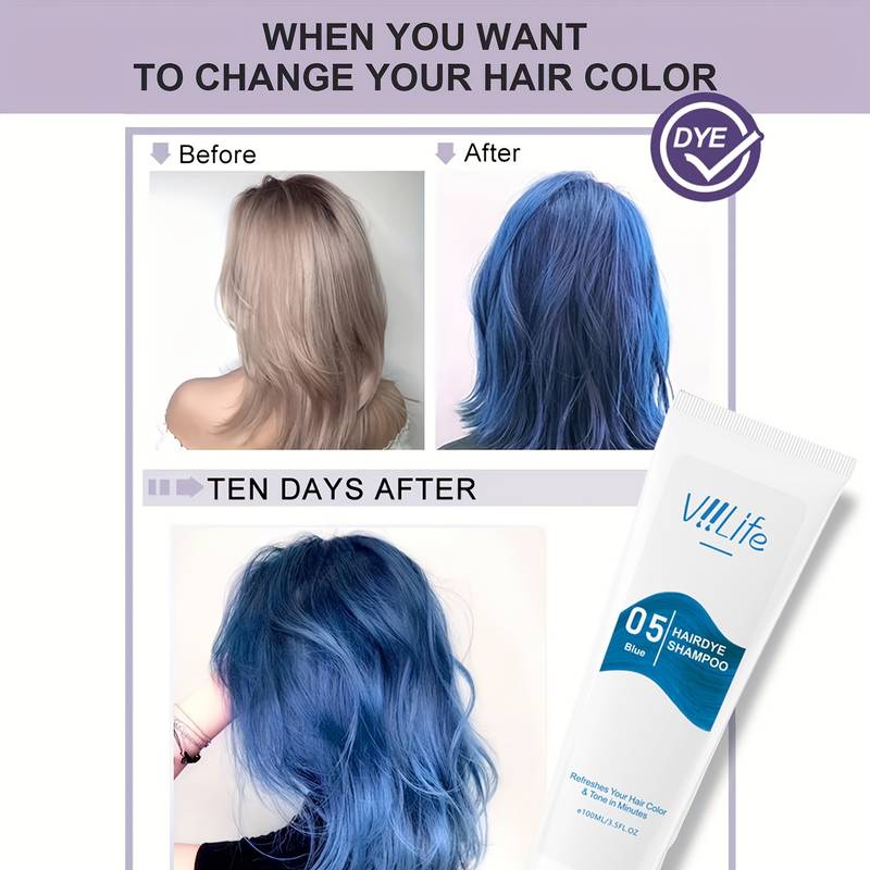 Unisex Hair Dye Permanent Styl - Purple Toning Shampoo recension och pris