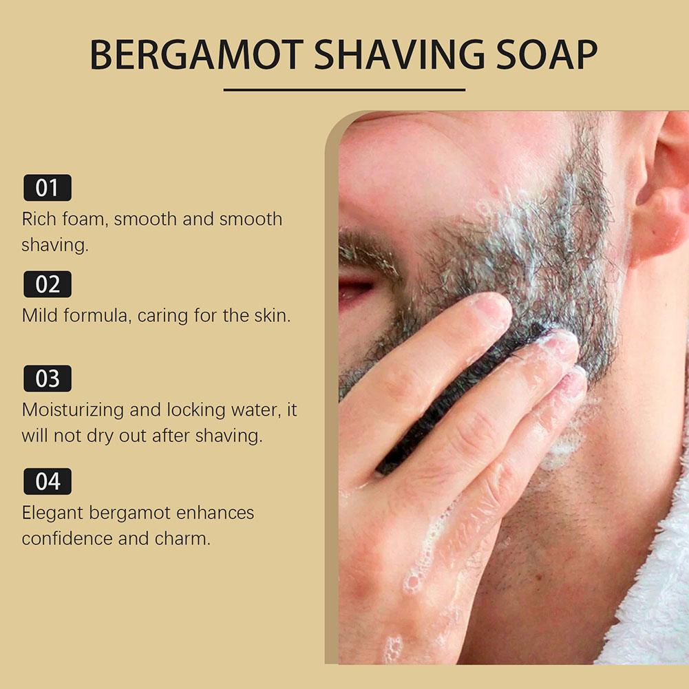 Bergamot Shaving Soap for Men  - Hair Care Cream recension och pris
