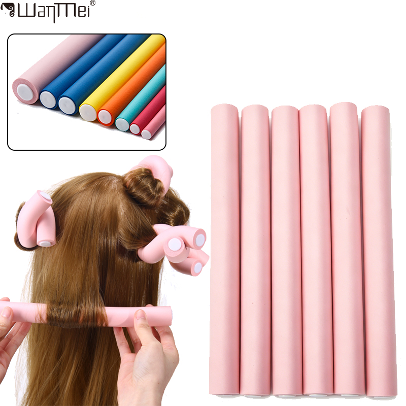 6pcs/pack New Oversize Flexibl - Hair Roller Set Flexi recension och pris