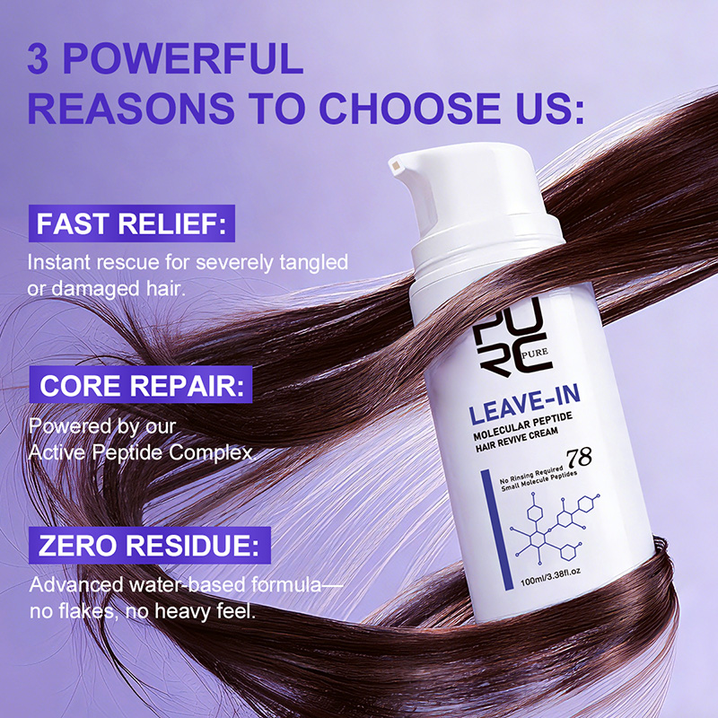 PURC Leave-In Keratin Hair Cre - Hair Care Keratin Treatment recension och pris
