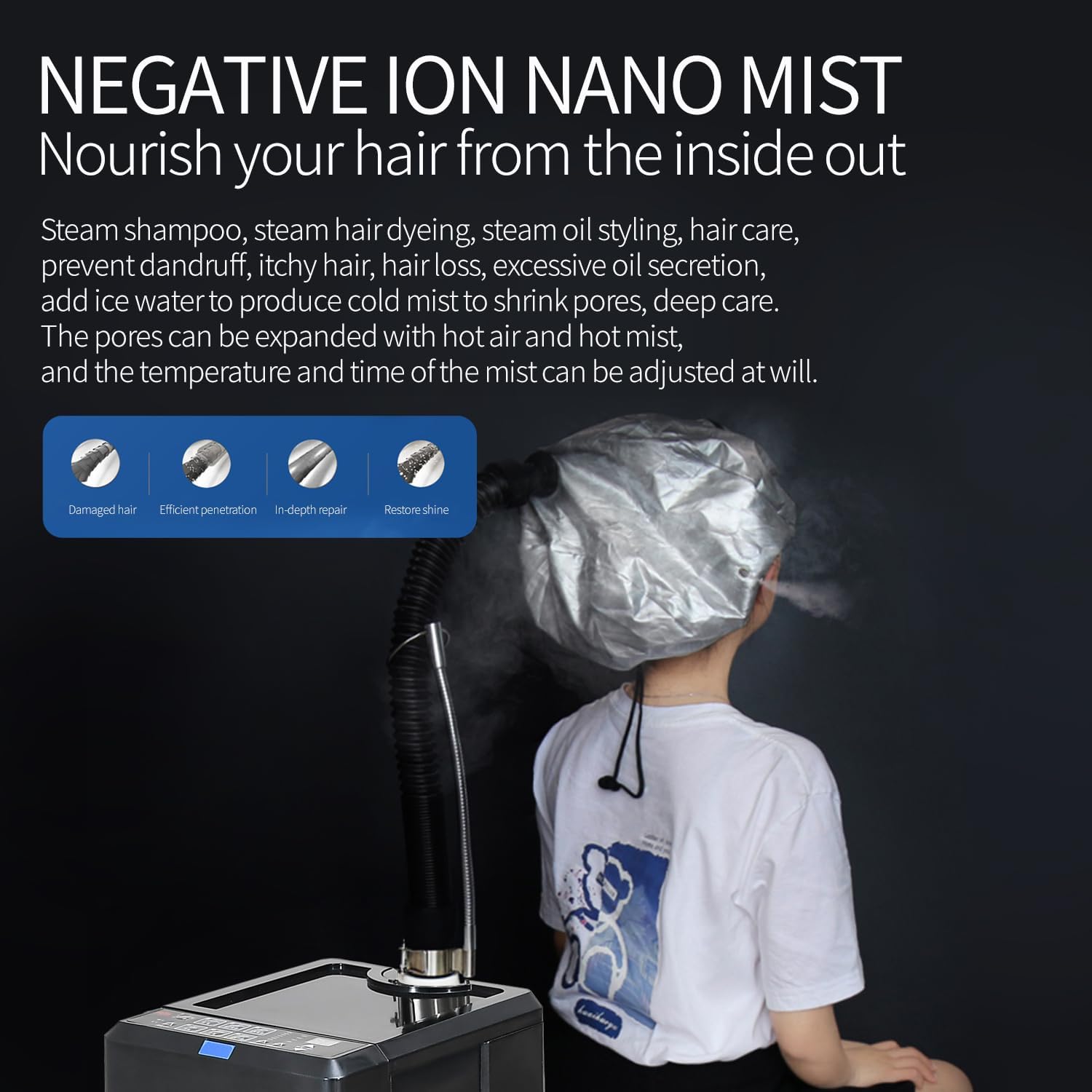 Professional Steam Perm Machin - Hair Care Salon recension och pris
