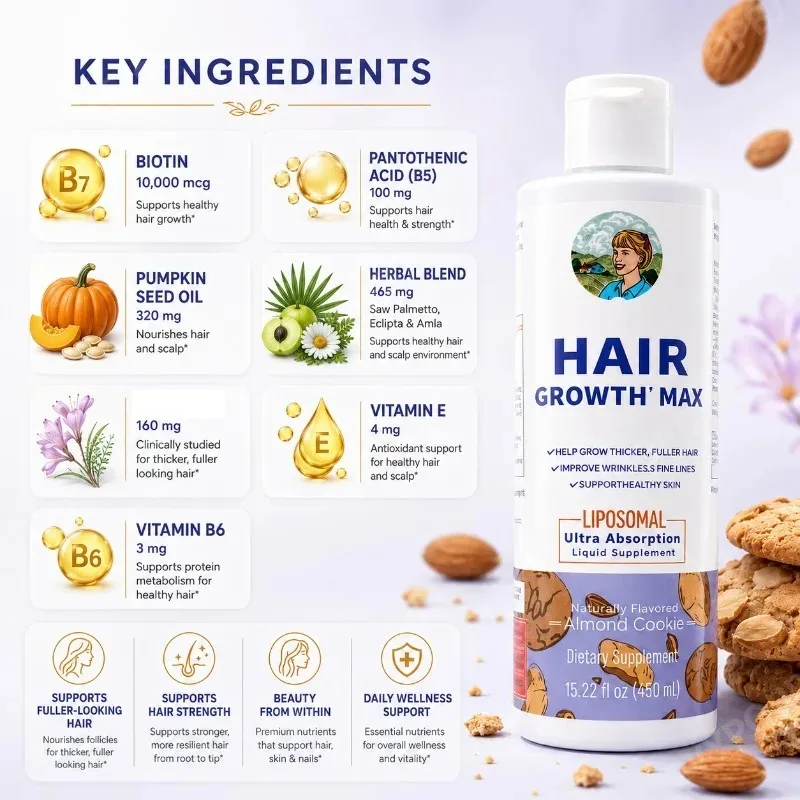 Women's Hair Growth MAX Liposo - Hair Care Vitamin E recension och pris