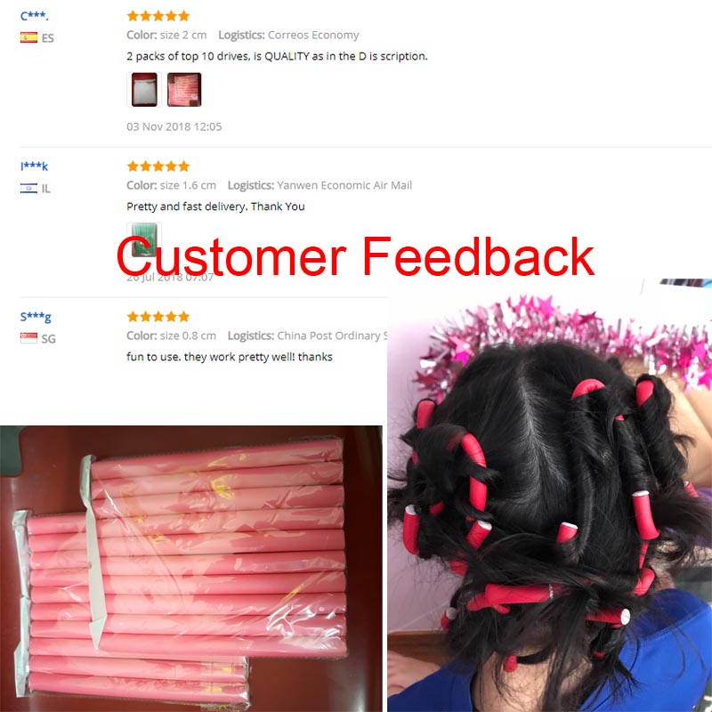 10 Pcs/Set Soft Hair Curlers M - Hair Roller Set Flexi recension och pris